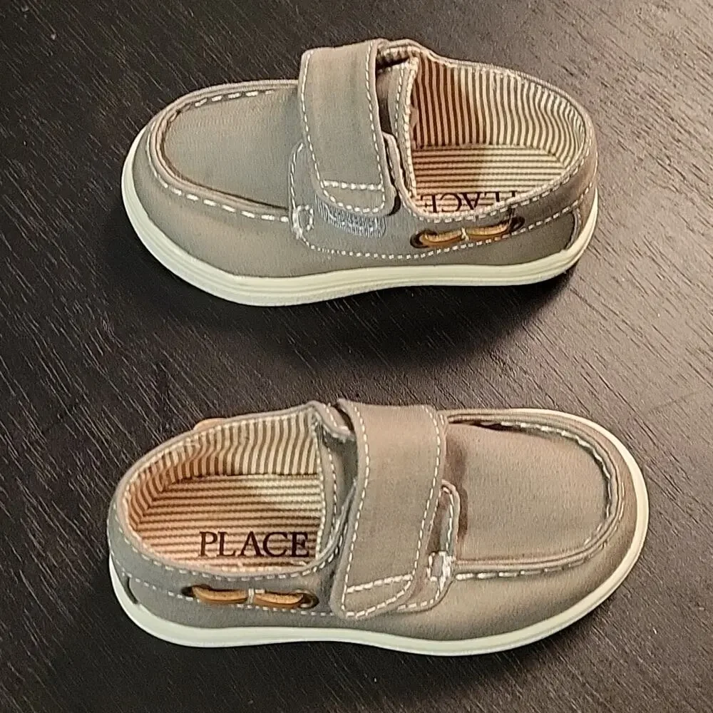 Toddler Boys Chambray Boat Shoes